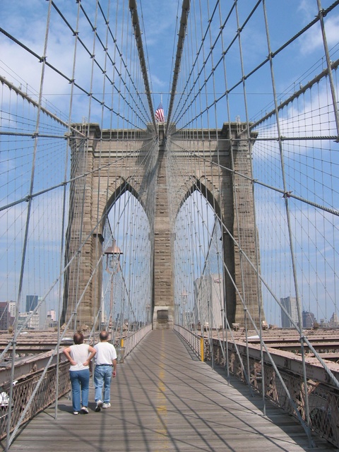 Walking Across the Bridge