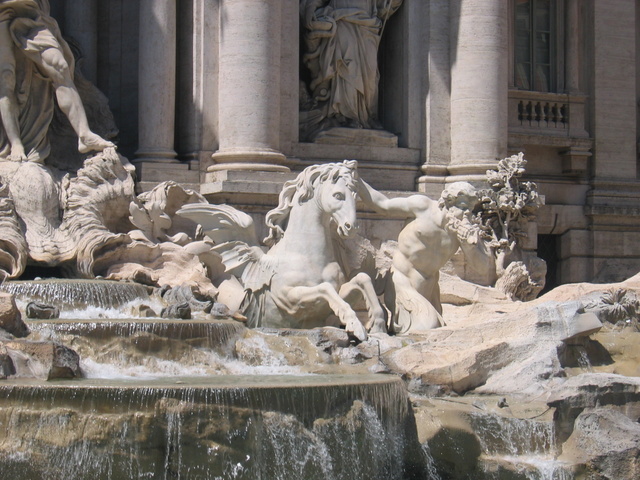 Trevi Fountain Horse