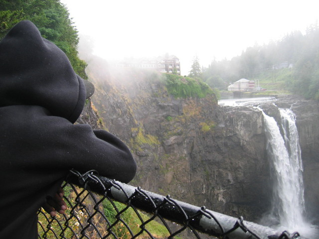 Mike looking at the Falls