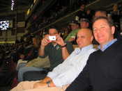 Ken, Rob, Dave at Boise Steelheads Hockey Game