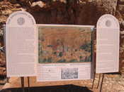 Sign explaining the Temple of Pan