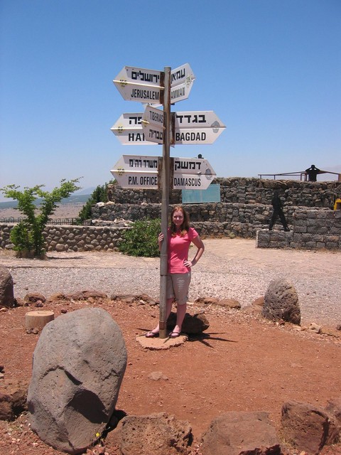 Me at Crossroads Sign on Mt. Ben Tal