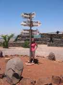 Me at Crossroads Sign on Mt. Ben Tal