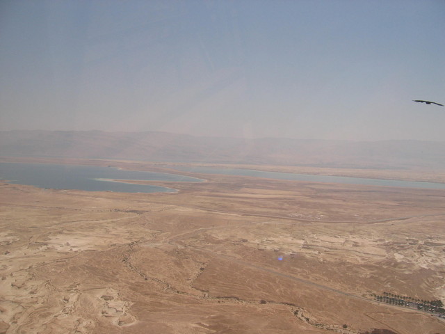 View of Dead Sea from Cable Car