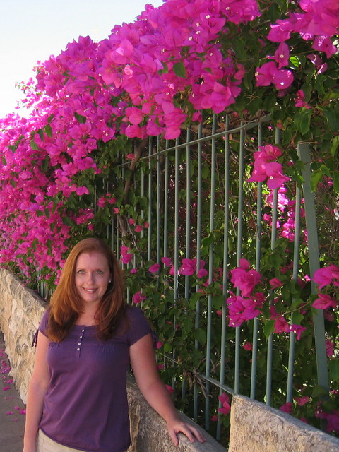 Me & Bouganvilla at Peter of Galicantu Site