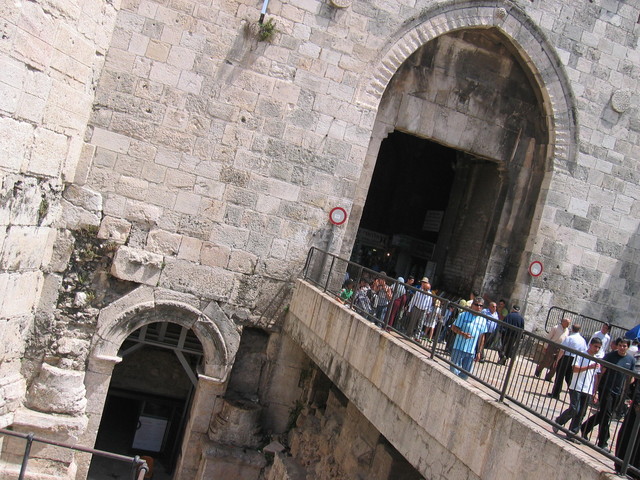 Damascus Gate (Above), Herod Gate (Below)