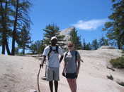 Us w/ Half Dome - Almost to the cables