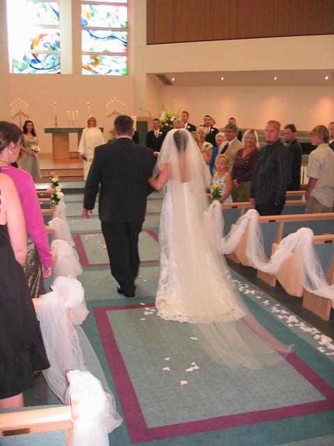 Walking down the aisle