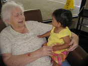 Jasmine & her Great Grandma