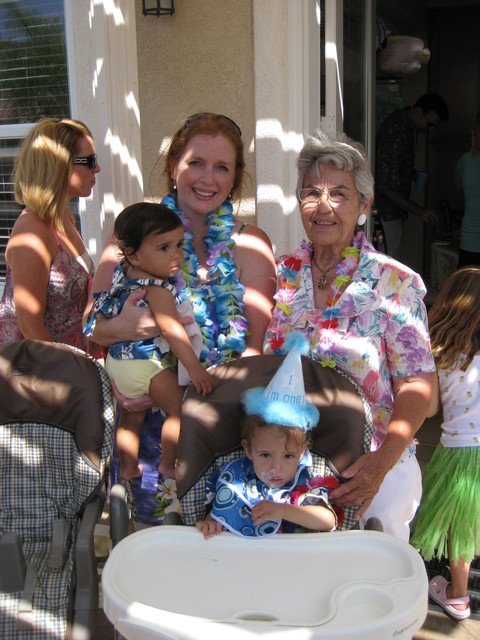 Katie, Preston, Jasmine & their Great Grandma Irene