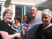 The kids with Granny Sue, Grandpa & Aunt Jane