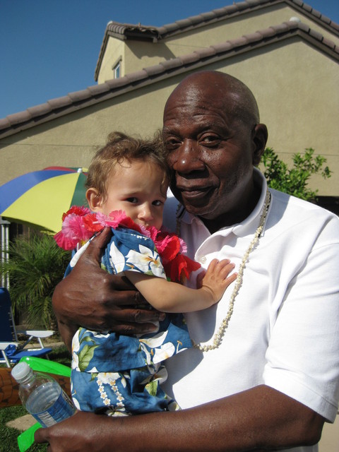 Preston with his Grandpa Reuben