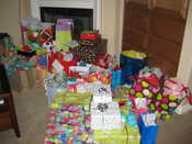 Holy cow, look at all those gifts!