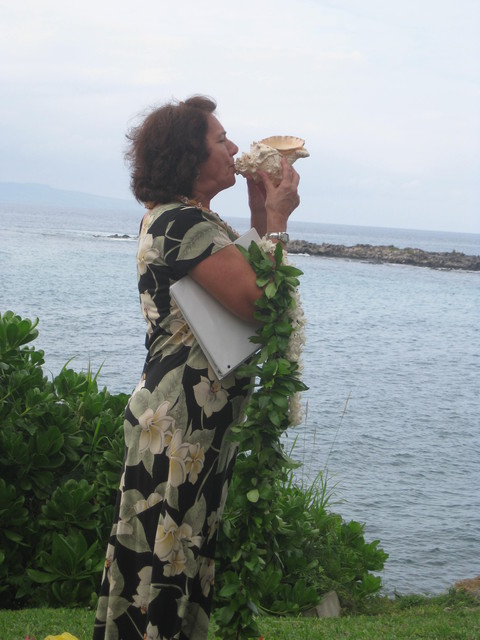 Blowing the Conch