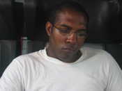 Mike bored....on the train
