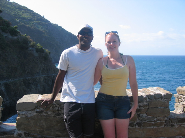 Beginning La Via dell'Amore (Lover's Pathway) -- leads from Riomaggiore (town 1) to Manarola (town 2)