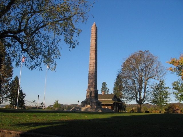 Tu-Endie-Wei State Park - monument honors Virginia militiamen who gave their lives during the battle