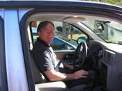 Dad in rented SUV