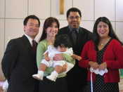 Bella with Parents & Godparents