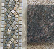 Master Bath
Granite tiles w/ Strip
English Brown (Grp 2)
Sinks, tub, shower