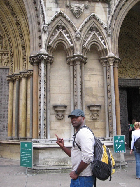 Mike at Westminster Abbey