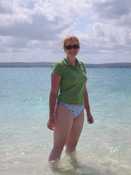 Katie in the Indian Ocean