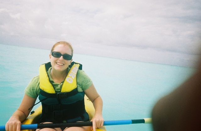 Katie in the Kayak