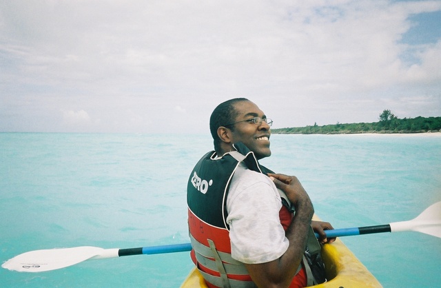 Mike in the Kayak