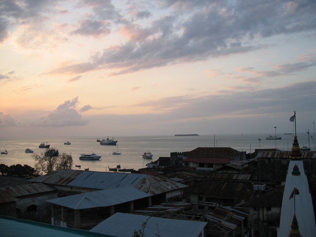 View of Stone Town from Tower Top Restaurant