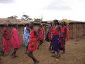 Maasai Men Dancing