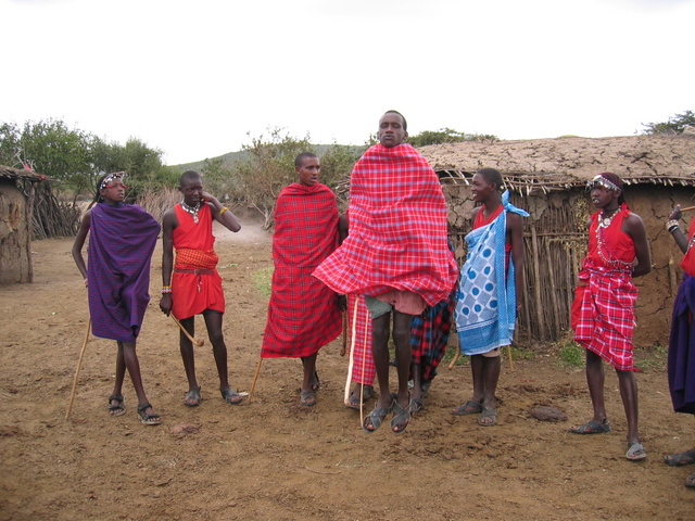 Maasai Men Jumping