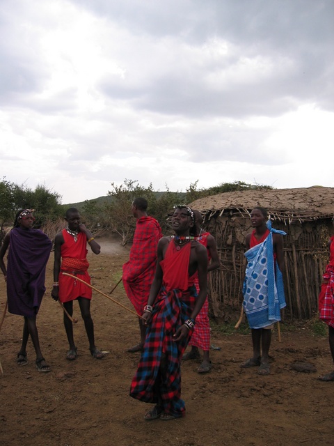 Maasai Men Jumping