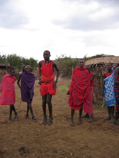 Maasai Men Jumping