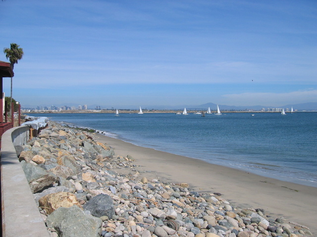 View from reception site