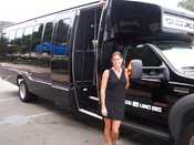 Limo Bus, & driver Jen