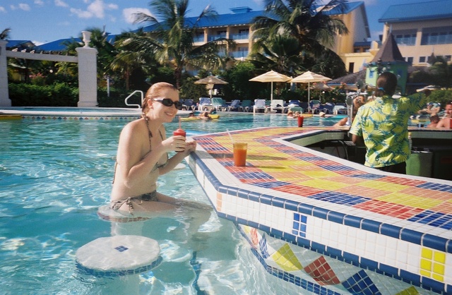 Katie at the Pool Bar