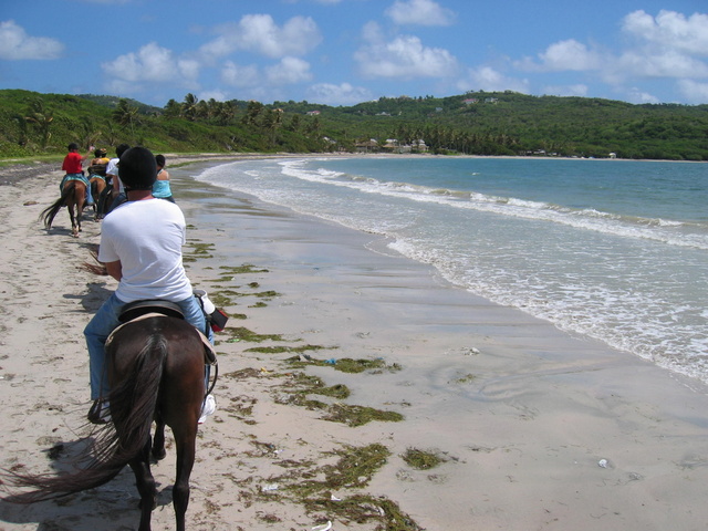 Riding Along the Beach