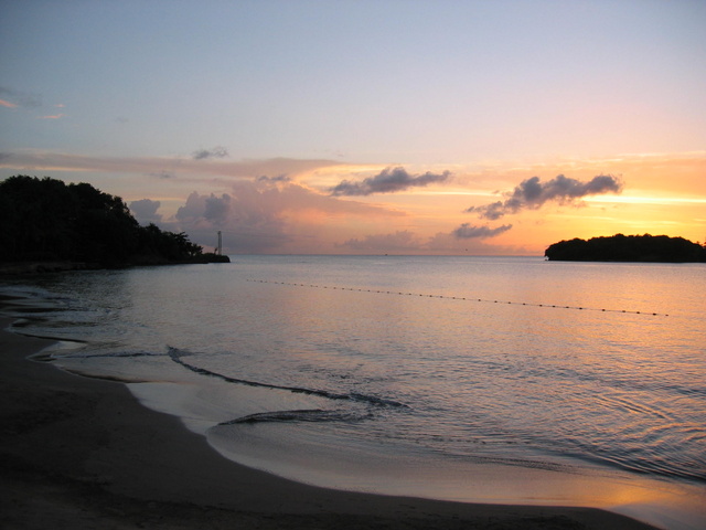 Sunset at Sandals Halcyon