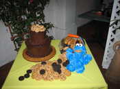 Mike's Groom's Cake -- Cookie Monster!