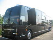 Newly washed bus, with slide out!