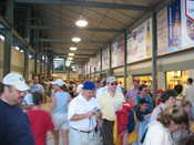 A typical line for autographs
