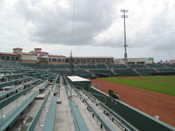 The grandstands