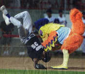 This photo appeared on the front page of the El Paso Times sports section...I'm the baseball player...