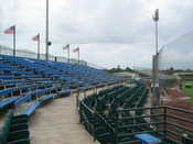 The grandstands