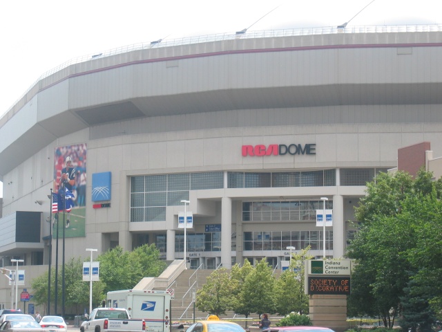 RCA Dome, where the Colts suck, I mean play!