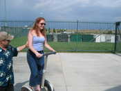 Katie on the Segway