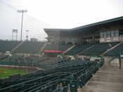 Inside the stadium