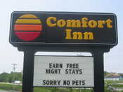 We stayed at the Discomfort Inn