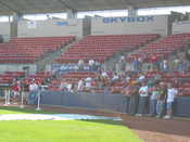 The grandstands