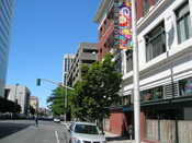 The hotel street